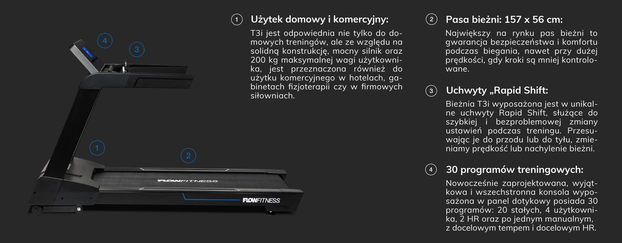 Bieżnia Flow Fitness Perform