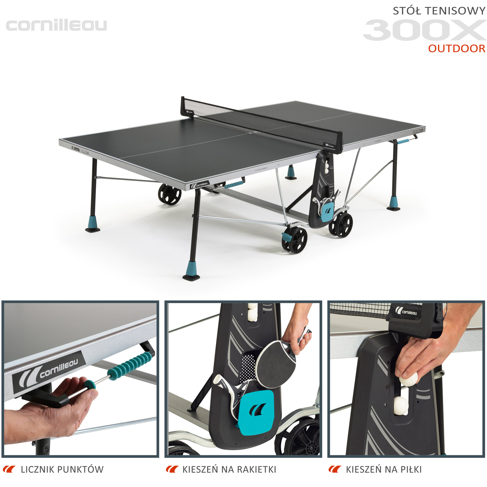 Stół Cornilleau 300Xgray