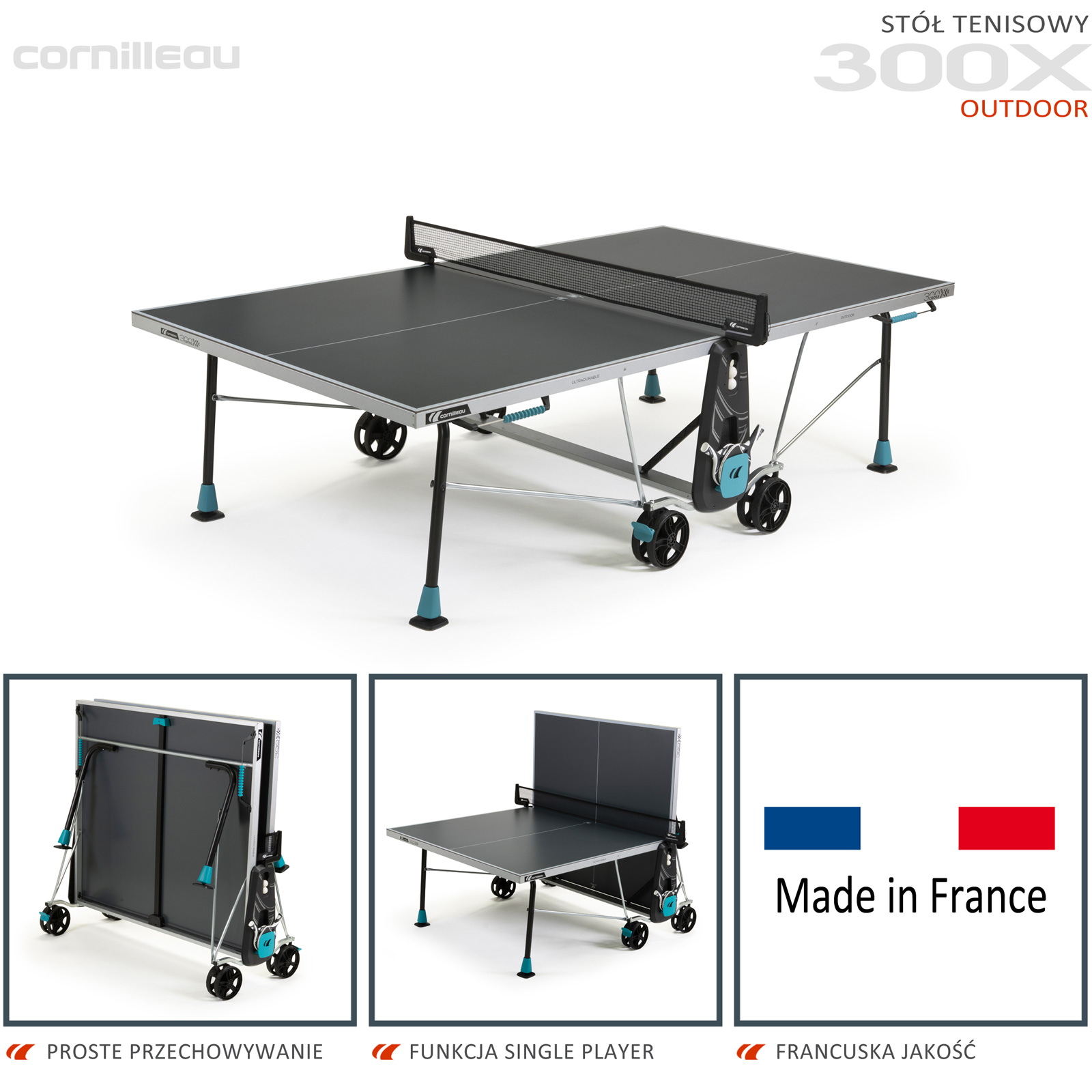 Stół tenisowygray