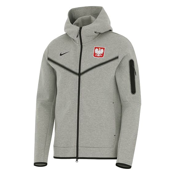 Bluza piłkarska Reprezentacji Polski męska Nike Pol M NK Tch Flc FZ WR Hoodie HF0609