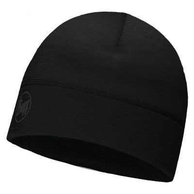 Czapka Buff Lightweight Merino Solid Black 113013.999