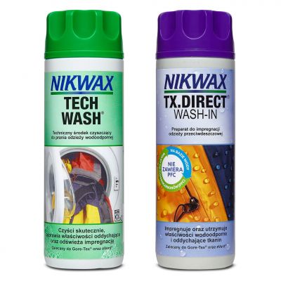 Zestaw impregnatów Nikwax Tech Wash + TX-Direct 2-pak