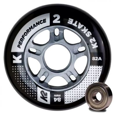 Kółka do rolek K2 Booster 84mm 82A +ILQ7 zestaw 8szt