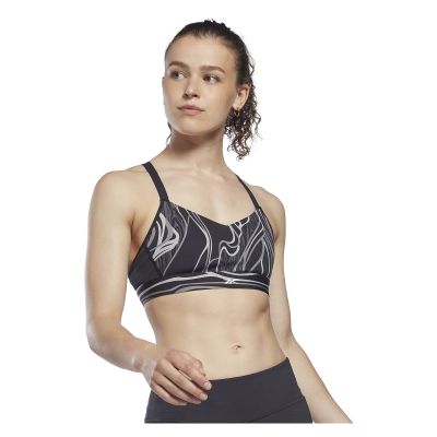 Biustonosz sportowy Reebok Lux Nature Print H51700