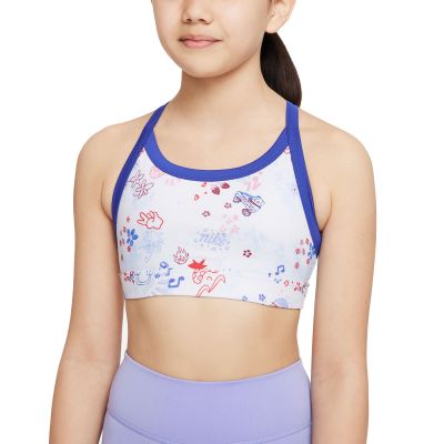 Biustonosz sportowy dla dziewcząt Nike Dri-FIT Indy Clash DQ8927