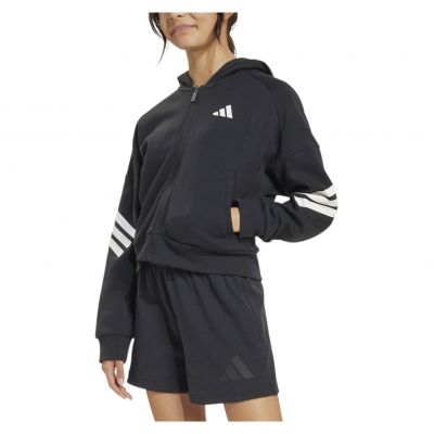 Bluza dla dziewcząt adidas Future Icons 3-Stripes Full Zip Hooded JJ4847