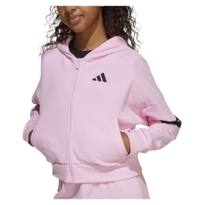Bluza dla dziewcząt adidas Future Icons 3-Stripes Full-Zip Hooded Kids JD1300