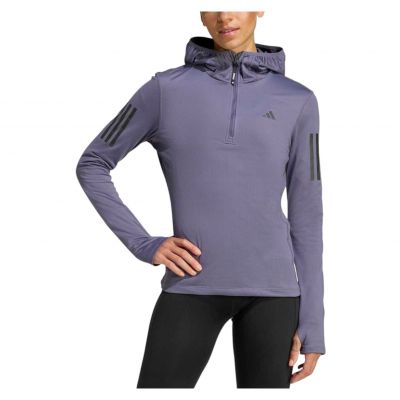 Bluza do biegania damska adidas Own the Run Winterized Half Zip Hoodie JW9652