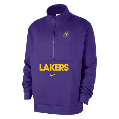 Bluza do koszykówki męska Nike Los Angeles Lakers Club Courtside FZ7493