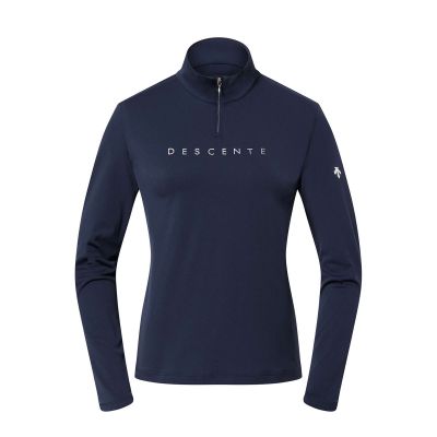 Bluza narciarska damska Descente Chest Logo T-Neck DW5FLT01LU