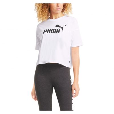 Koszulka damska Puma Essentials Cropped Logo 586866