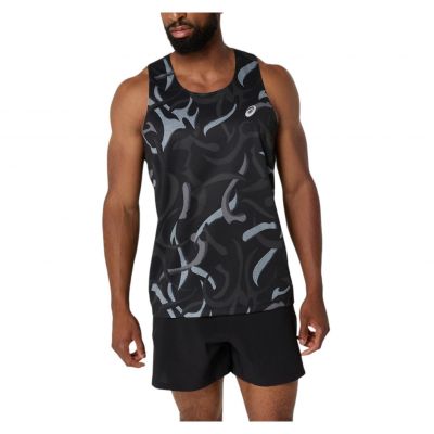 Koszulka do biegania męska Asics Road All Over Print Singlet 2011D091