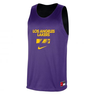 Koszulka do koszykówki męska dwustronna Nike Los Angeles Lakers Courtside FZ7503