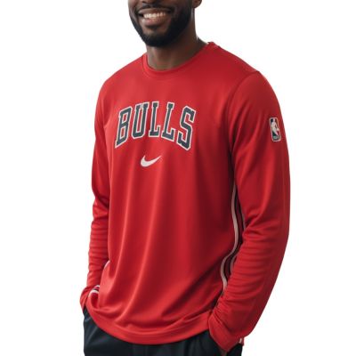 Koszulka do koszykówki męska Nike Chicago Bulls LS HM7008