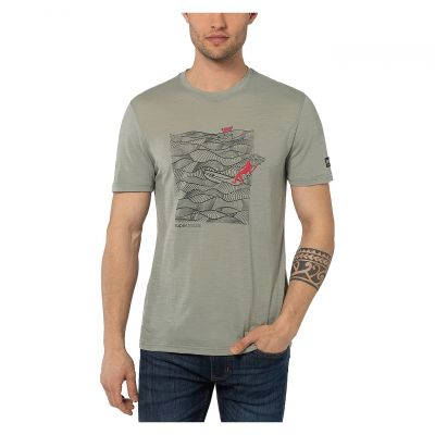 Koszulka męska Super Natural Longbread Surfer SNMP01156