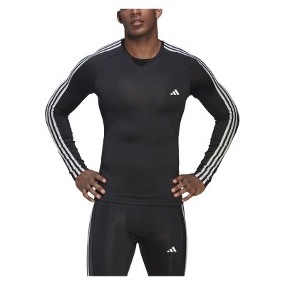 Koszulka treningowa męska z długim rękawem adidas Techfit 3-Stripes Training Long Sleeve Tee HD3532