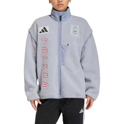 Kurtka damska adidas Team PL Xploric High Pile Fleece JX1152