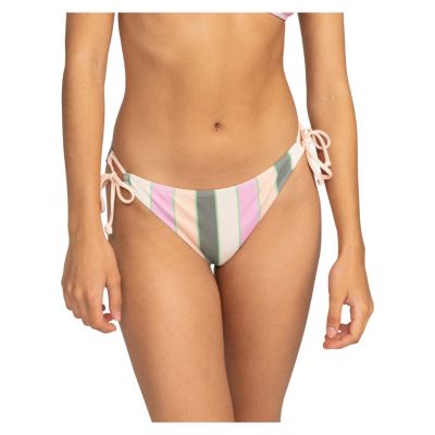 Majtki kąpielowe damskie Roxy Vista Stripe Tie Side Cheeky ERJX404845