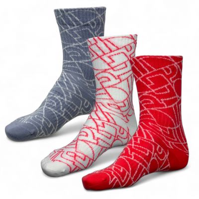 Skarpety adidas Team PL AOP JX1368 zestaw 3-pak