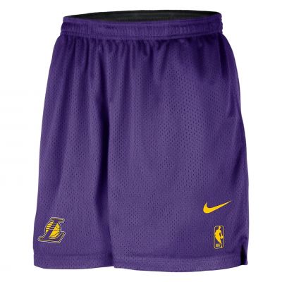 Spodenki do koszykówki męskie dwustronne Nike Los Angeles Lakers Courtside FZ7505
