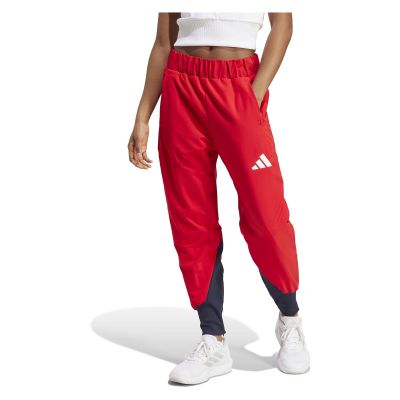 Spodnie dresowe damskie adidas NOC Poland Z.N.E. Podium czerwone JF6669