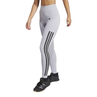 Spodnie legginsy treningowe damskie adidas Optime 3 Stripes Full Length JN4978