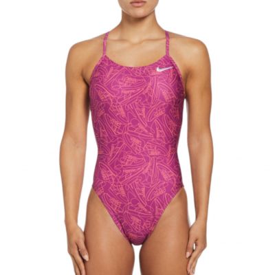 Strój kąpielowy damski Nike Hydrastrong Multi Print Cutout NESSE006