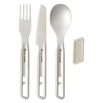 Zestaw sztućców turystycznych Sea To Summit Detour Stainless Steel Cutlery 3PC ACK036021