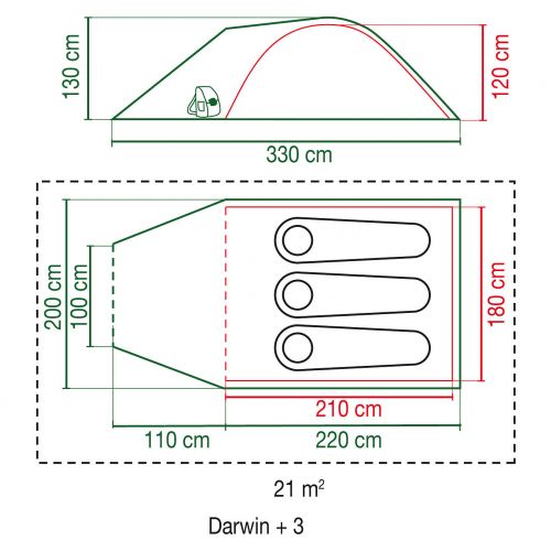 Namiot Coleman Darwin 3+ 