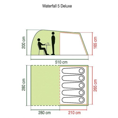 Namiot Coleman WaterFall 5 Deluxe 204391