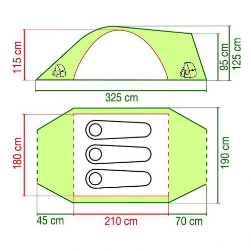 Namiot turystyczny 3 osobowy Coleman Rock Springs 3