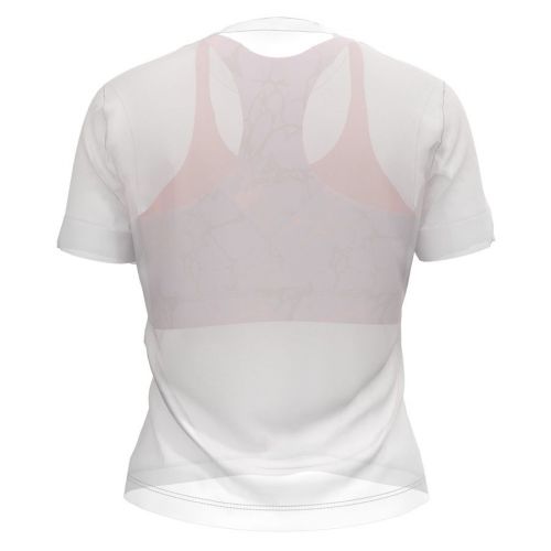 Koszulka treningowa damska Odlo Fancy Marble Crew 860361