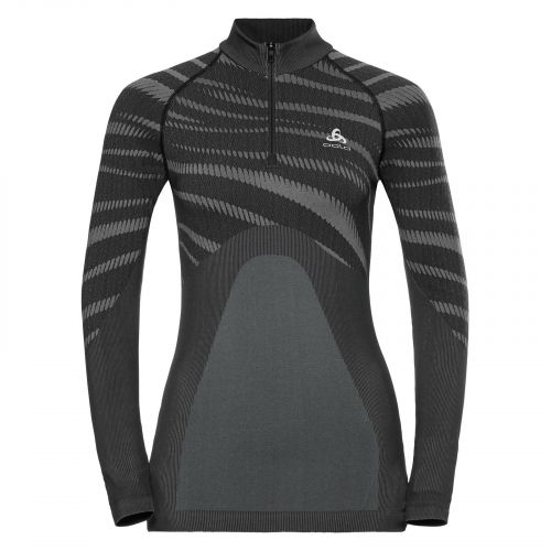 Bielizna termoaktywna koszulka damska Odlo Performance Black 1/2 Zip 187111