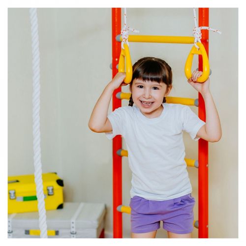 Drabinka gimnastyczna do ćwiczeń Wallbarz Family 4D biała