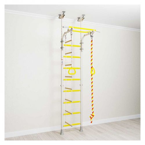 Drabinka gimnastyczna do ćwiczeń Wallbarz Family 4D biała