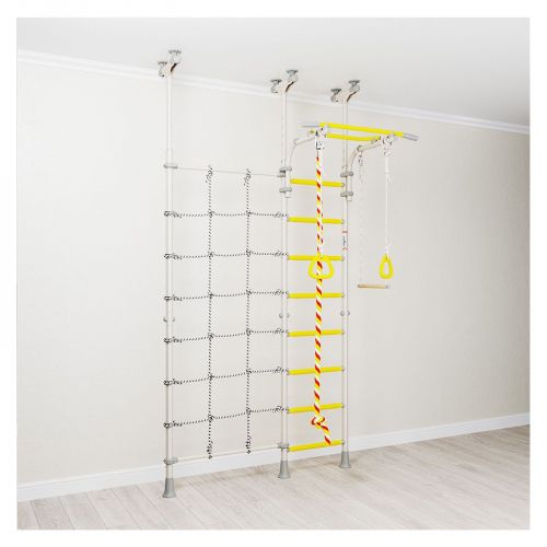 Drabinka gimnastyczna do ćwiczeń Wallbarz Funny Monkey 9D biała