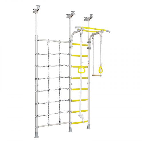 Drabinka gimnastyczna do ćwiczeń Wallbarz Funny Monkey 9D biała