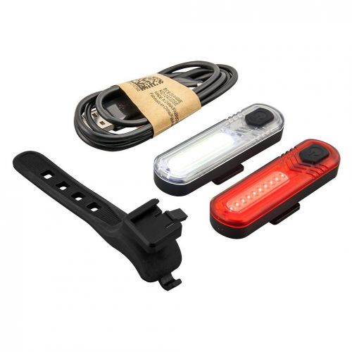 Lampy rowerowe ładowalne komplet MacTronic DuoSlim ABS0031