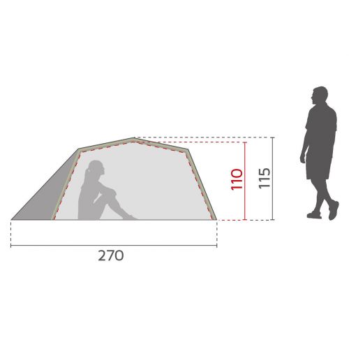 Namiot turystyczny 2-osobowy McKinley Vega 20.2 SleepWell 289472