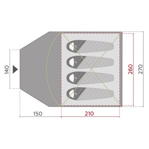 Namiot turystyczny McKinley Family 10.4 289474