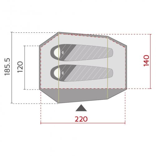 Namiot turystyczny 2-osobowy McKinley Escape 20.2 289507