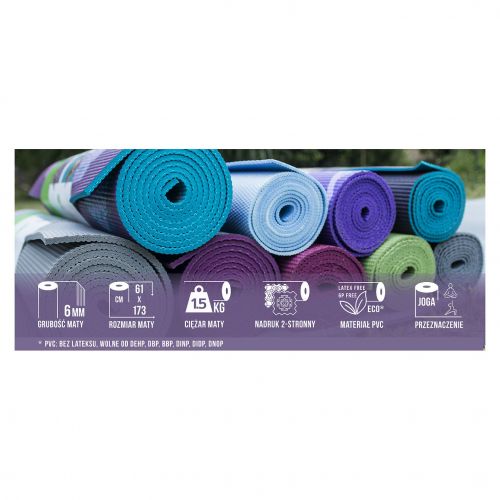 Mata do jogi dwustronna GAIAM Kiku 6mm 61548