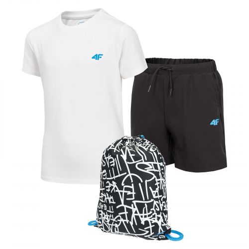 Komplet dla chłopców: koszulka, spodenki i worek 4F HJZ22-JSETRM001