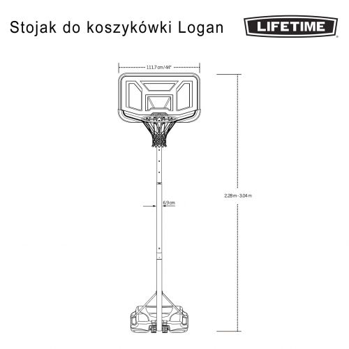 Stojak do koszykówki Lifetime 44