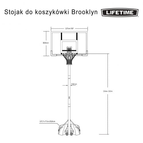Stojak do koszykówki Lifetime 50