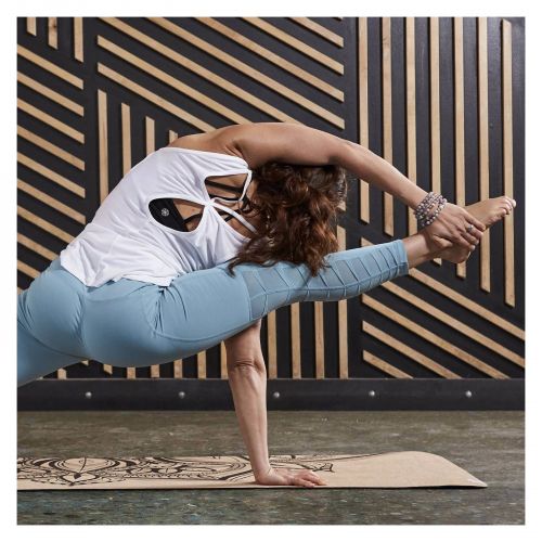 Mata do jogi z korka Gaiam Printed Cork Mandal 5 mm 63495