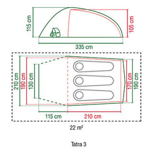 Namiot turystyczny 3 osobowy Coleman Tatra 3