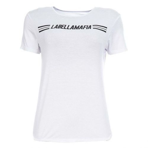 Koszulka damska do treningu Labellamafia Essentials Stripe White FBL17301
