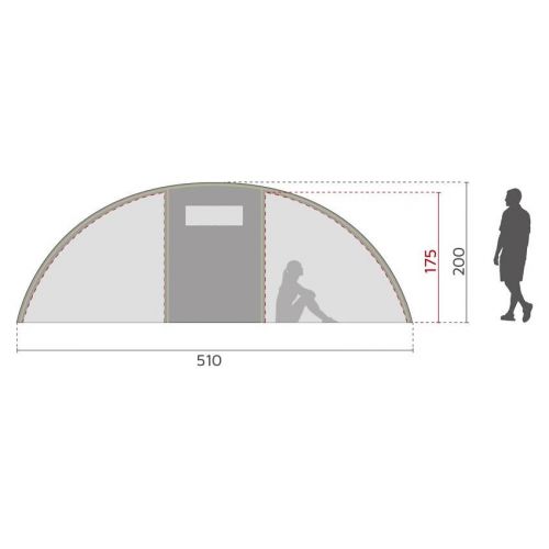 Namiot kempingowy 6-osobowy rodzinny McKinley Family 20.6 289501