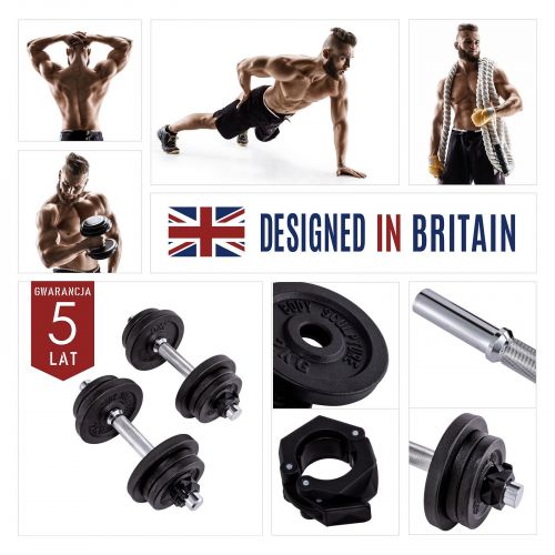 Hantle regulowane Body Sculpture 20 kg BW 780L